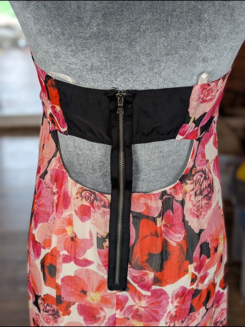 Sam Edelman Strapless Floral Maxi Dress in Pink and Red - Picture 4 of 11
